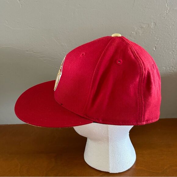 San Fransisco 49ers NFL Football Mitchell & Ness Vtg Wool Fitted Hat 7 3/8 - Picture 3 of 11